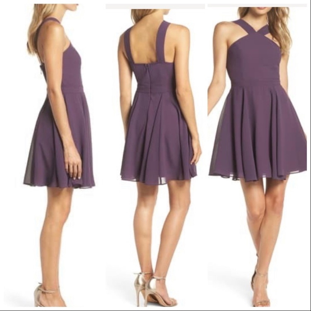 LULUS Forevermore Skater Dress Size M